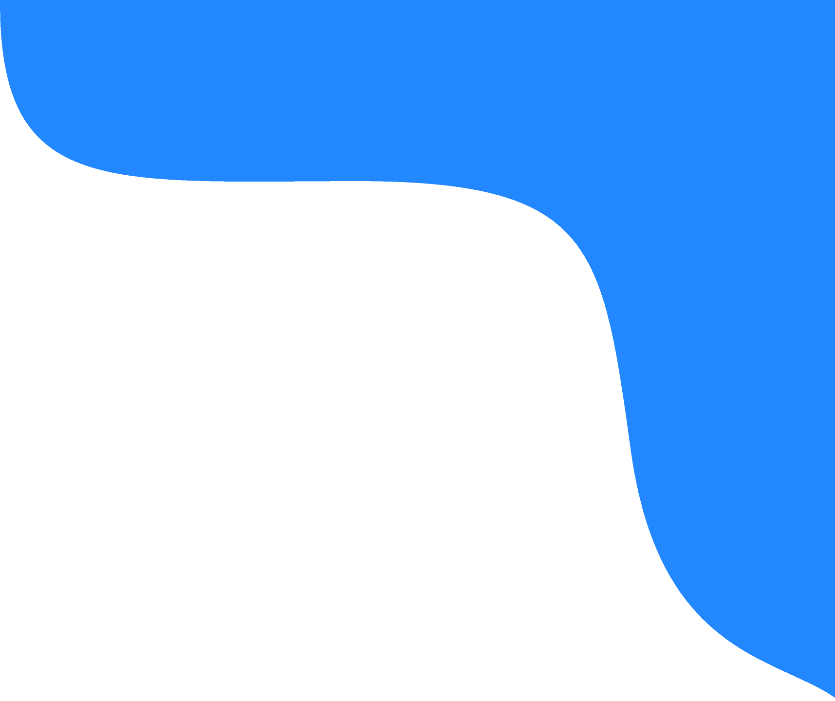 Abstract Blue Hero Topper